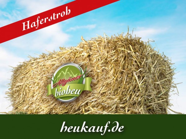 Allgäuer BIO-HAFERSTROH zum einstreuen Ballen 18kg